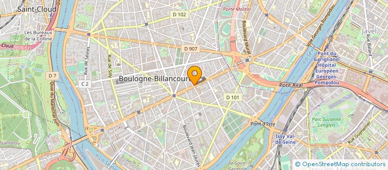 localisation de l'entreprise OZIMMO à BOULOGNE-BILLANCOURT