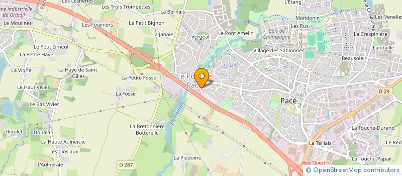 localisation de l'entreprise OZING à PACE