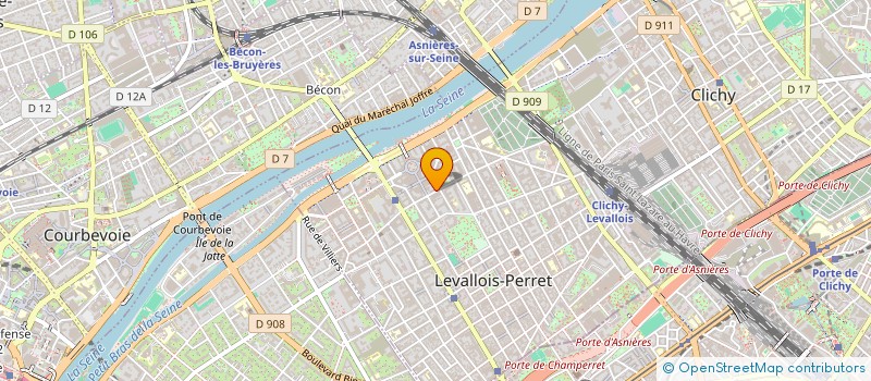 localisation de l'entreprise OZITEM à LEVALLOIS-PERRET
