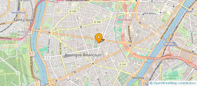 localisation de l'entreprise OZIZO INNOVINVEST à BOULOGNE-BILLANCOURT