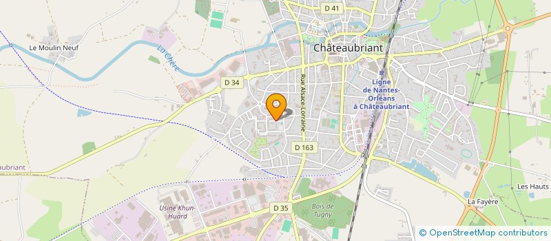 localisation de l'entreprise OZKAN BATIMENT à CHATEAUBRIANT