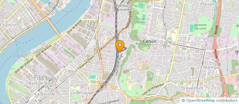 localisation de l'entreprise OZKOSAR PLATRERIE à CENON