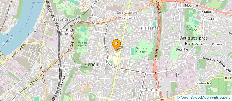 localisation de l'entreprise OZKOSAR33 à CENON