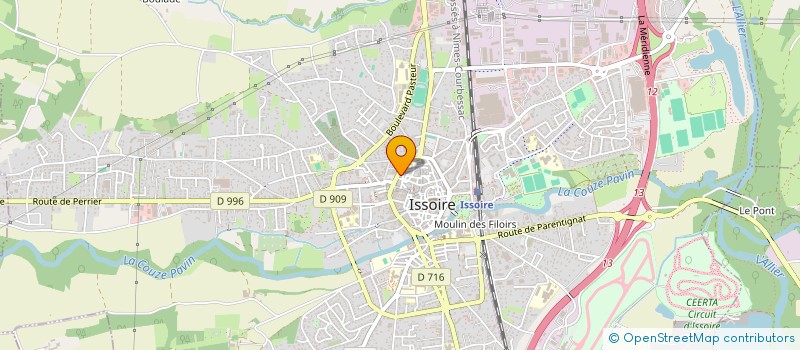 localisation de l'entreprise OZLADECO  ISSOIRE