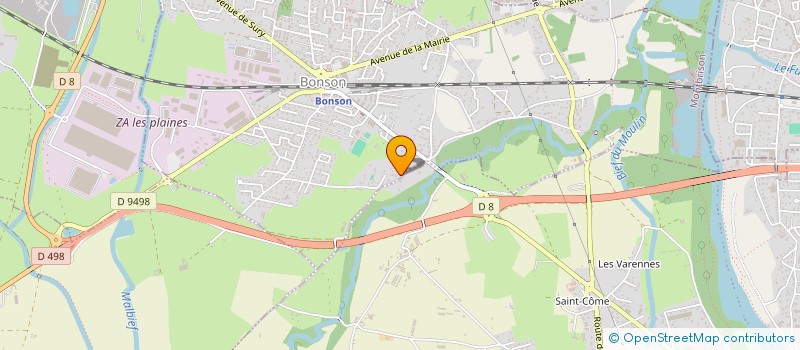 localisation de l'entreprise OZMEL PRO  BONSON