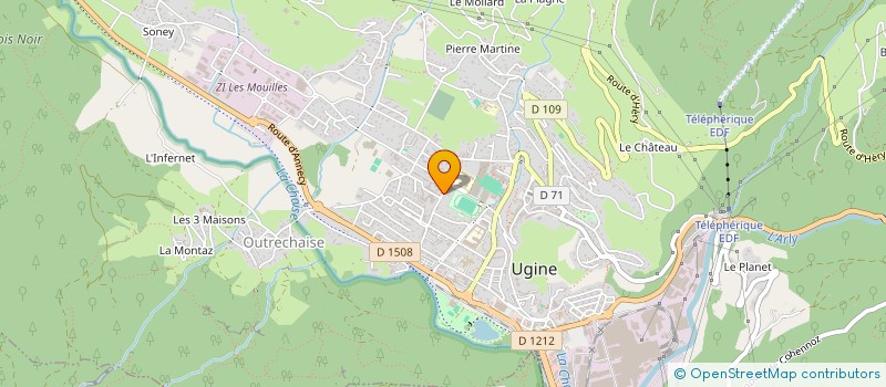 localisation de l'entreprise OZMEN à UGINE