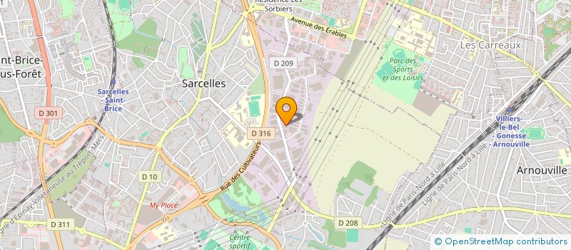 localisation de l'entreprise OZMURS à SARCELLES