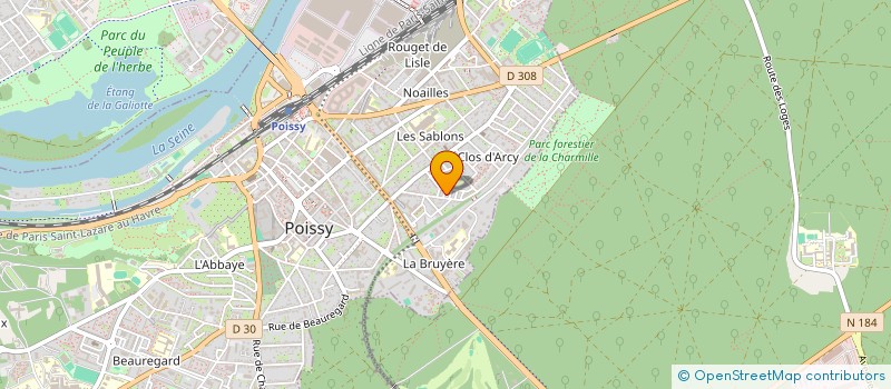 localisation de l'entreprise OZNAR  POISSY