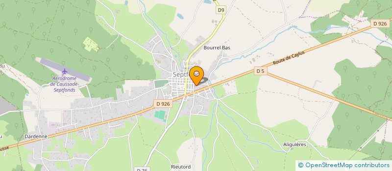 localisation de l'entreprise OZON à SEPTFONDS
