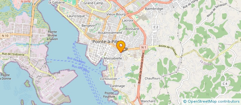 localisation de l'entreprise OZON'ESPACE à POINTE-A-PITRE
