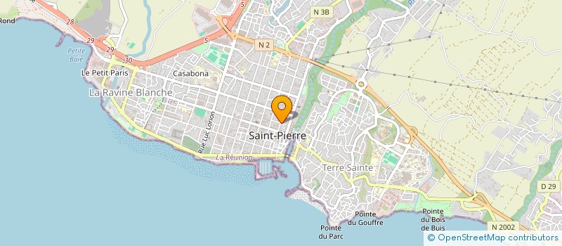 localisation de l'entreprise OZONE à SAINT-PIERRE