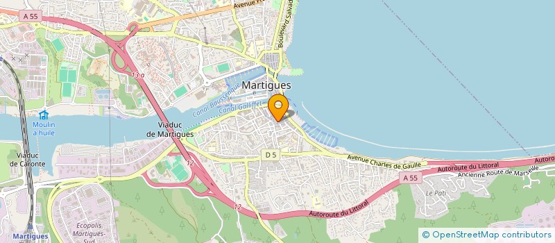 localisation de l'entreprise OZONE à MARTIGUES