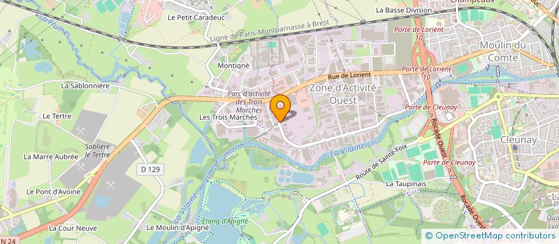 localisation de l'entreprise OZONE  RENNES