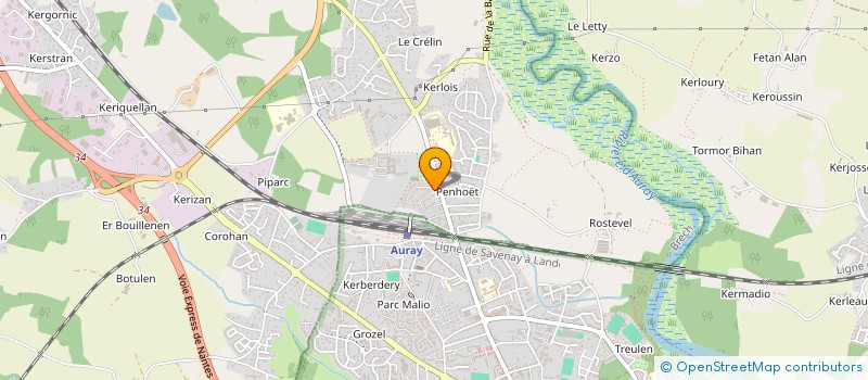 localisation de l'entreprise OZONE 56  BRECH