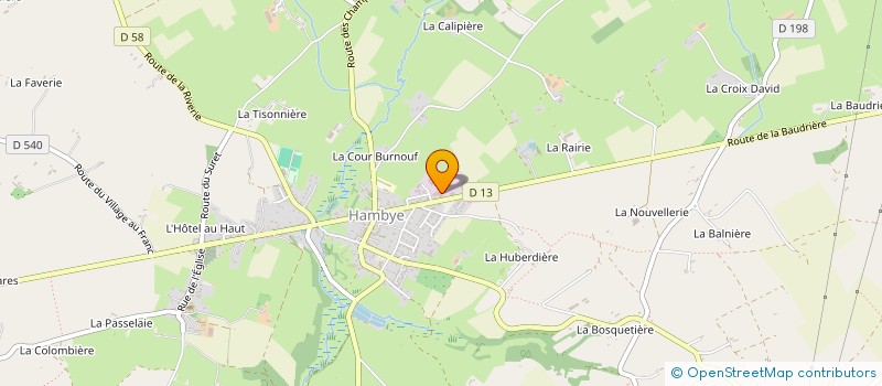 localisation de l'entreprise OZONE  HAMBYE