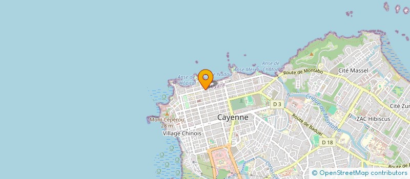 localisation de l'entreprise OZONE HABITAT  CAYENNE