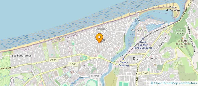 localisation de l'entreprise OZOUF-FALCK  CABOURG