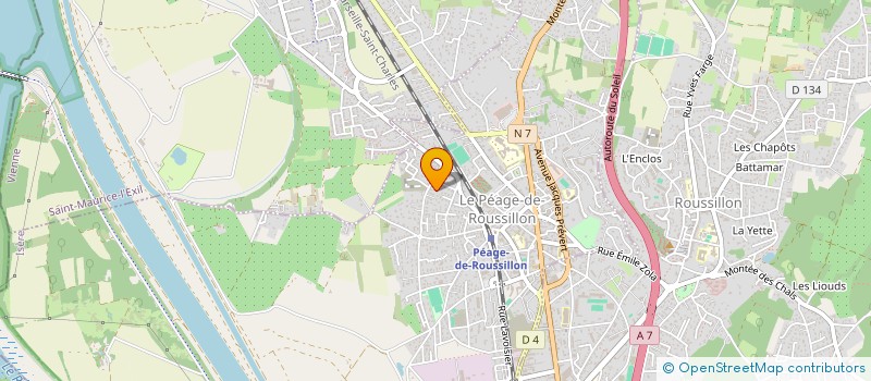 localisation de l'entreprise OZR RENOV  LE PEAGE-DE-ROUSSILLON