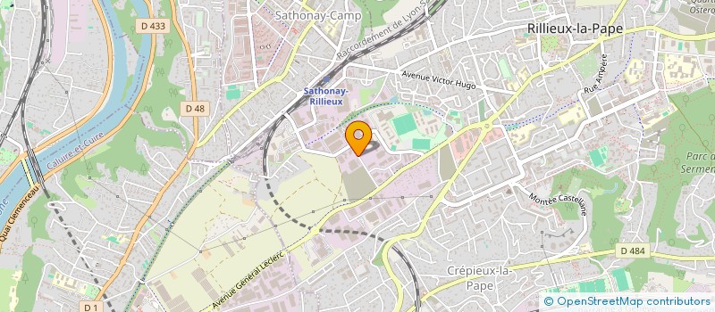 localisation de l'entreprise OZSCAR69 S.A.S. à RILLIEUX-LA-PAPE