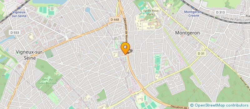 localisation de l'entreprise OZT BAT à MONTGERON