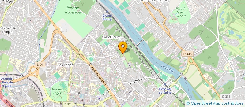 localisation de l'entreprise OZTECH à EVRY-COURCOURONNES