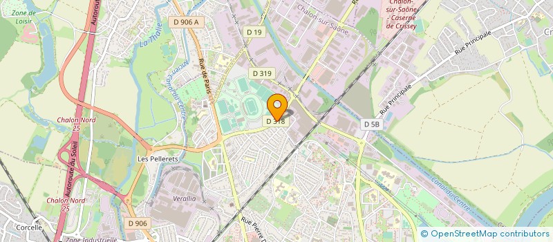 localisation de l'entreprise OZTER à CHALON-SUR-SAONE