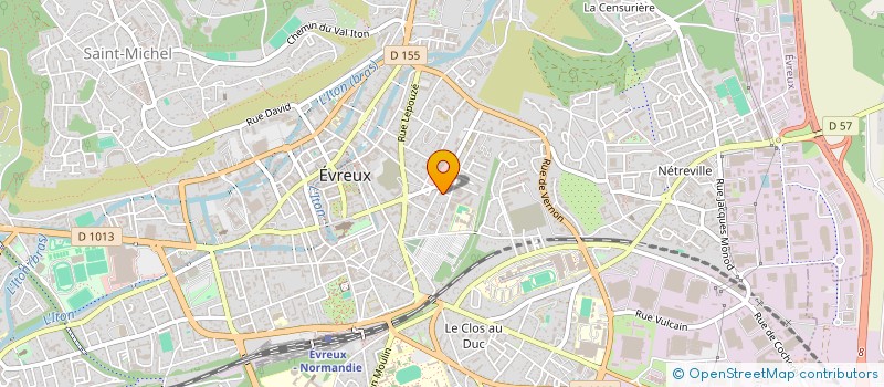 localisation de l'entreprise OZY  EVREUX