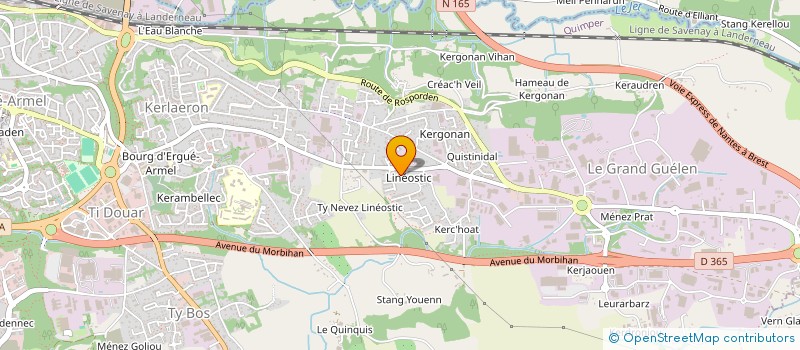 localisation de l'entreprise OZY à QUIMPER