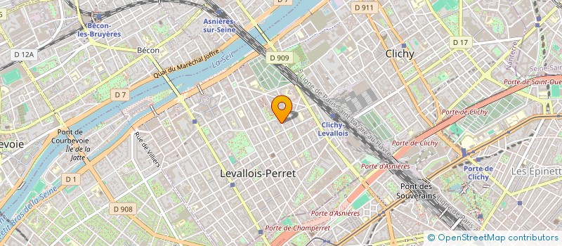 localisation de l'entreprise OZYO à LEVALLOIS PERRET