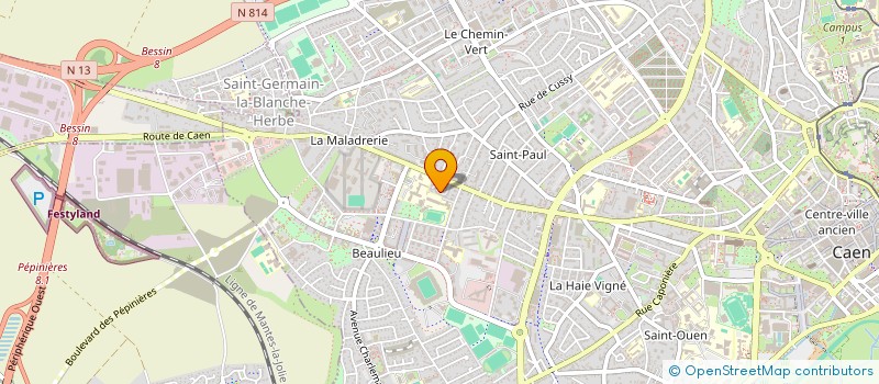 localisation de l'entreprise OZYX à CAEN