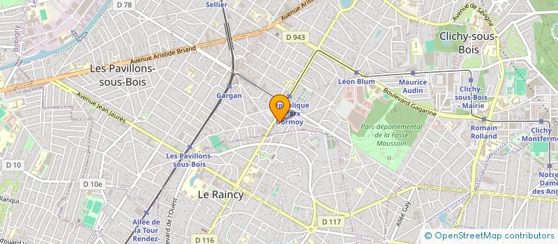 localisation de l'entreprise OZZY BATIMENT à CLICHY-SOUS-BOIS