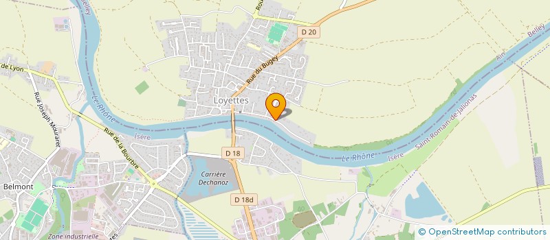 localisation de l'entreprise P 1 F  LOYETTES