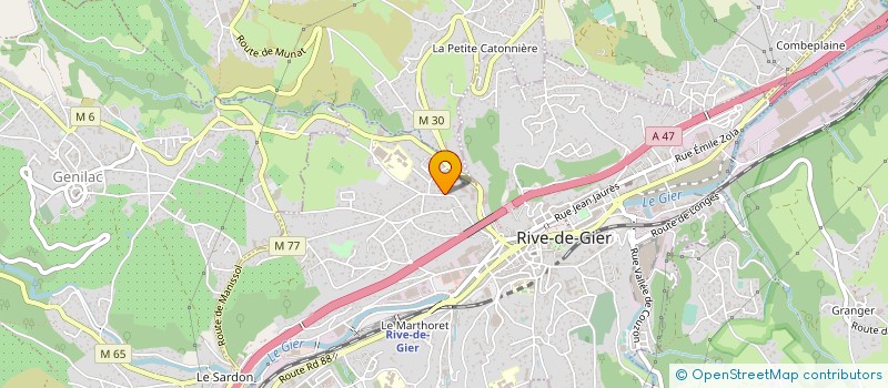 localisation de l'entreprise P.2.H  RIVE-DE-GIER