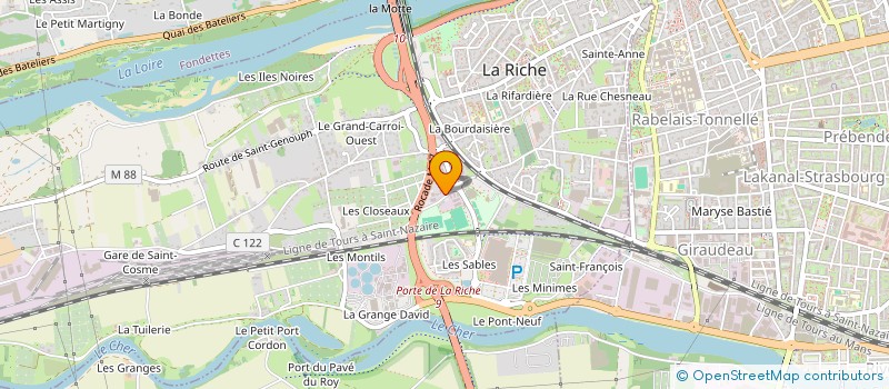 localisation de l'entreprise P 2 L IMMO à MONTLOUIS-SUR-LOIRE