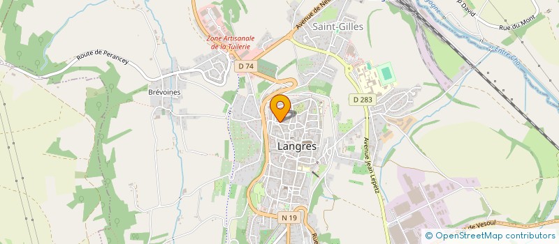 localisation de l'entreprise P-2-R à CHAMPIGNY-LES-LANGRES