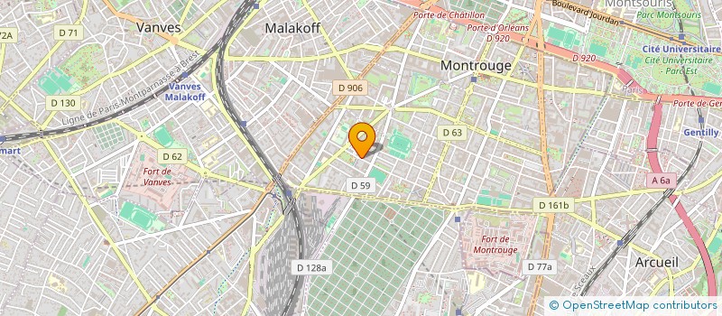 localisation de l'entreprise P 27  MONTROUGE