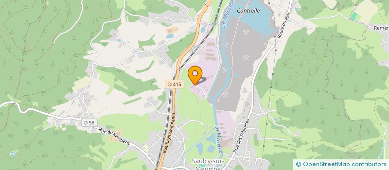 localisation de l'entreprise P 4  SAULCY-SUR-MEURTHE