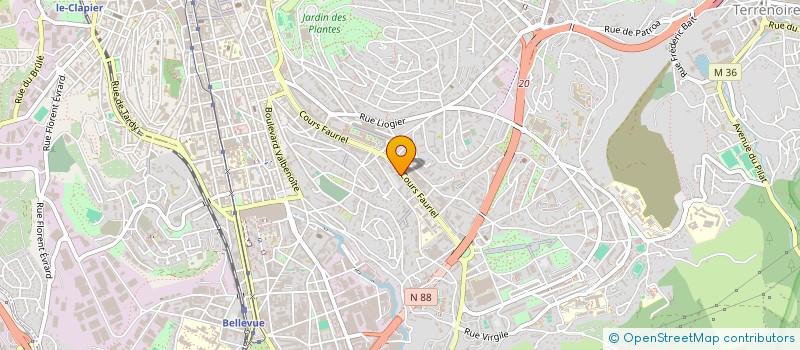 localisation de l'entreprise P 987 RESTAURATION  SAINT-ETIENNE