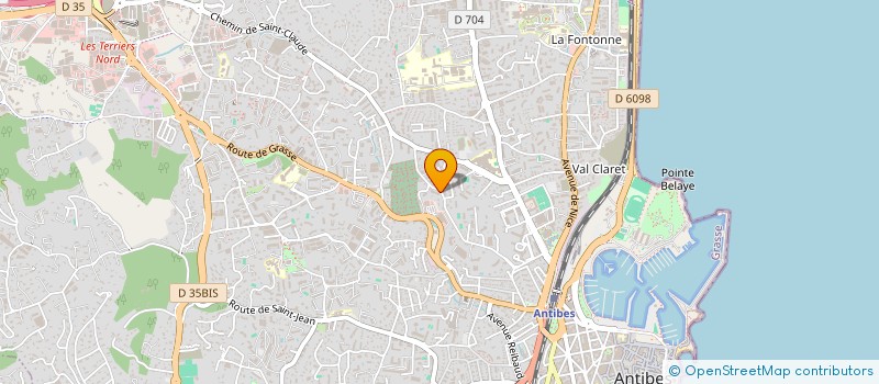 localisation de l'entreprise P.A  ANTIBES