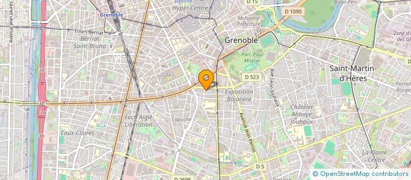 localisation de l'entreprise P.A.B. à GRENOBLE
