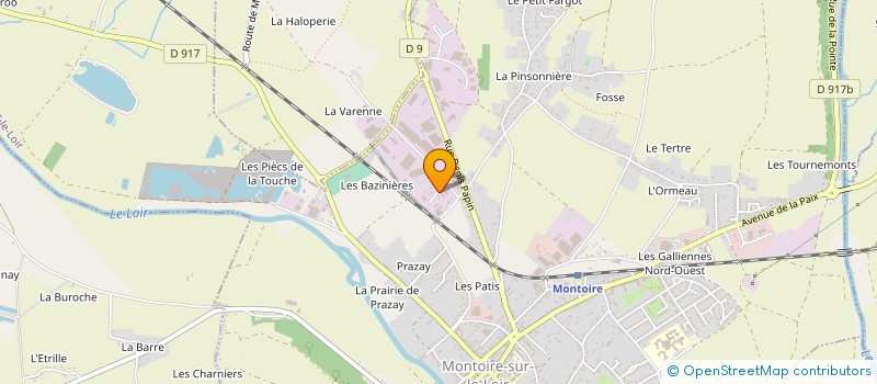 localisation de l'entreprise P.A.B  MONTOIRE-SUR-LE-LOIR