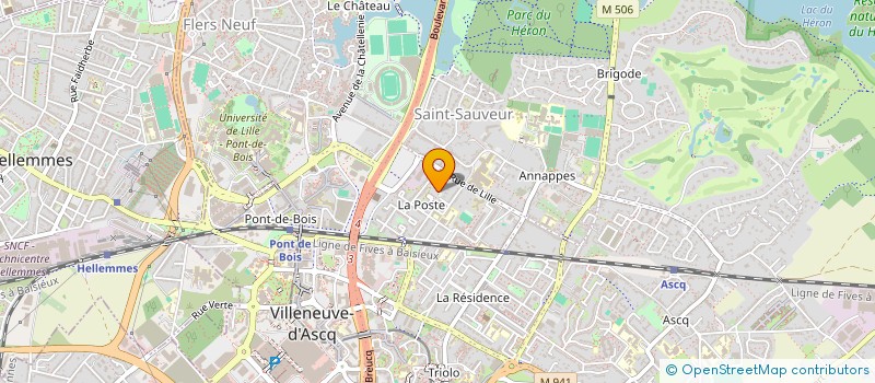 localisation de l'entreprise P&A B INVEST à VILLENEUVE D ASCQ