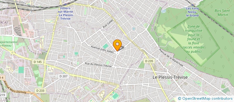 localisation de l'entreprise P.A.C à CHAMPIGNY-SUR-MARNE
