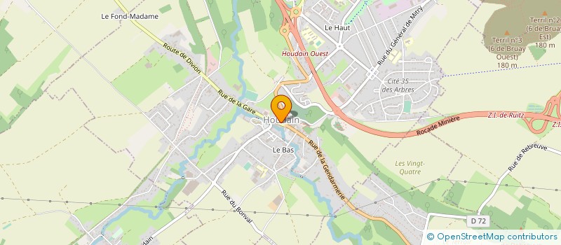 localisation de l'entreprise P.A.C.  HOUDAIN