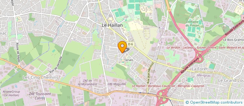 localisation de l'entreprise P.A.C à LE HAILLAN