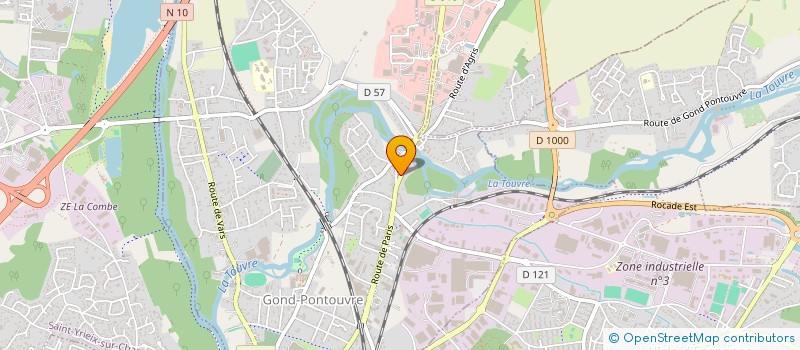 localisation de l'entreprise P.A.C  GOND-PONTOUVRE