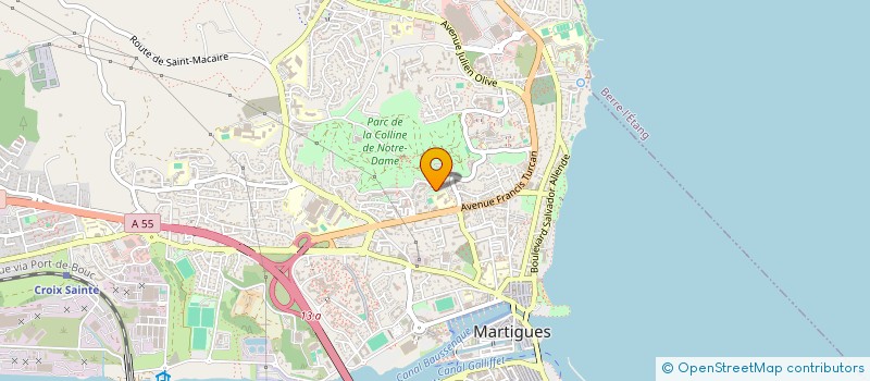 localisation de l'entreprise P A C A ESPACE VERT  MARTIGUES