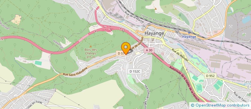 localisation de l'entreprise P.A.C. SARL  HAYANGE