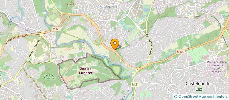 localisation de l'entreprise P A C SG  CLAPIERS