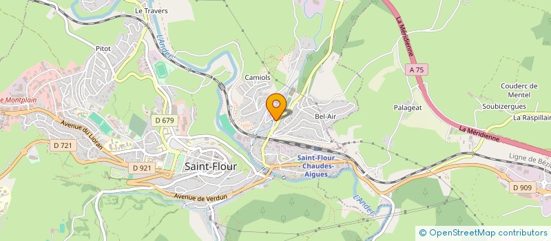 localisation de l'entreprise P'A CANTAL à SAINT-FLOUR